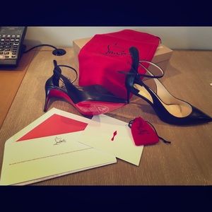 Louboutin Black Pumps Mascara 70 size: 38.5